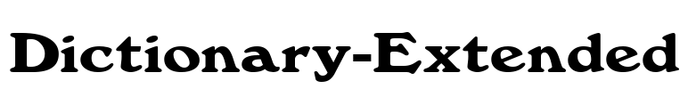 Dictionary-Extended