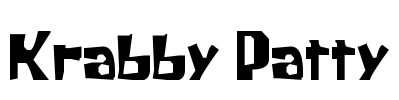 Krabby Patty Font Image