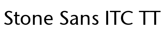 Stone Sans ITC TT Font Image