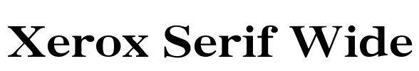 Xerox Serif Wide