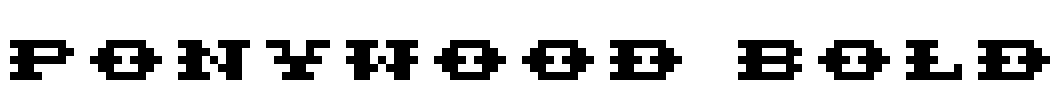 PonyWood Bold Font Image