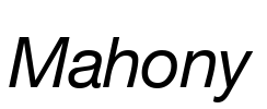 Mahony Font Image