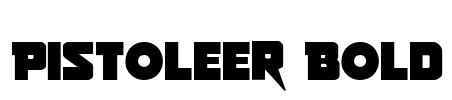 Pistoleer Bold Font Image