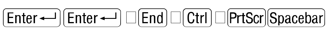 RRKeyCaps Font Image