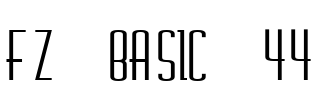 FZ BASIC 44 Font Image