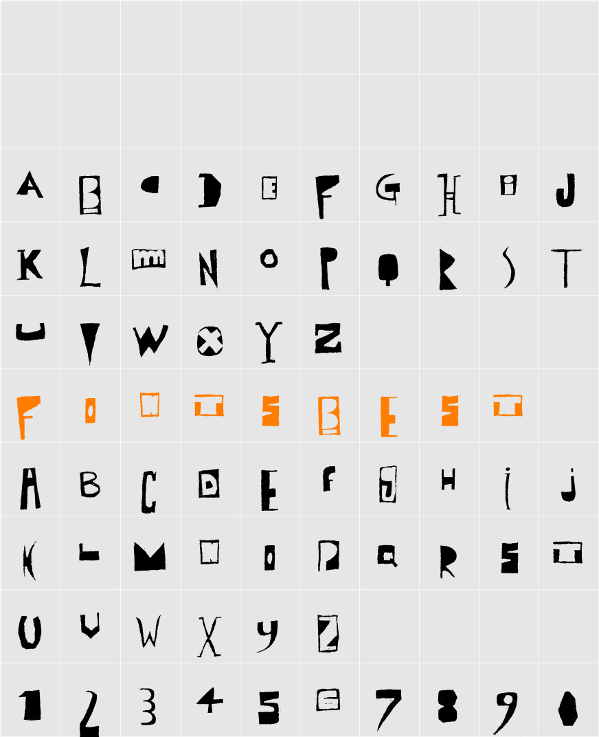 Polish Posterisation Character Map