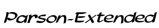 Parson-Extended Font Image