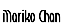Mariko Chan Font Image