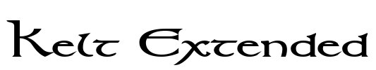 Kelt Extended Font Image