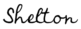 Shelton Font Image
