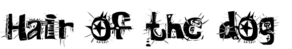 Hair of the dog Font Image