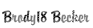 Brody18 Becker Font Image