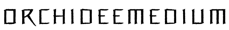 OrchideeMedium Font Image