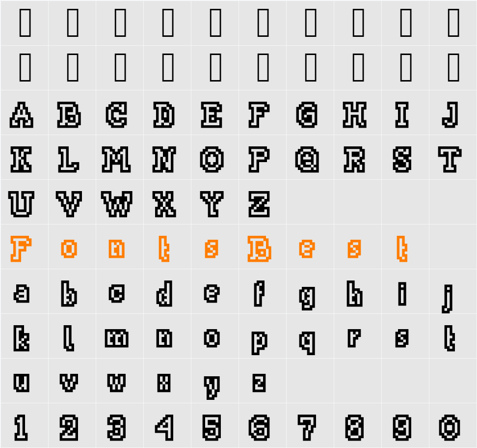 ThisSmackyOutlin Character Map