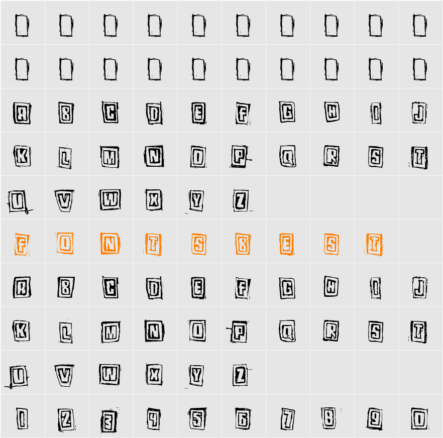 Pozo Character Map