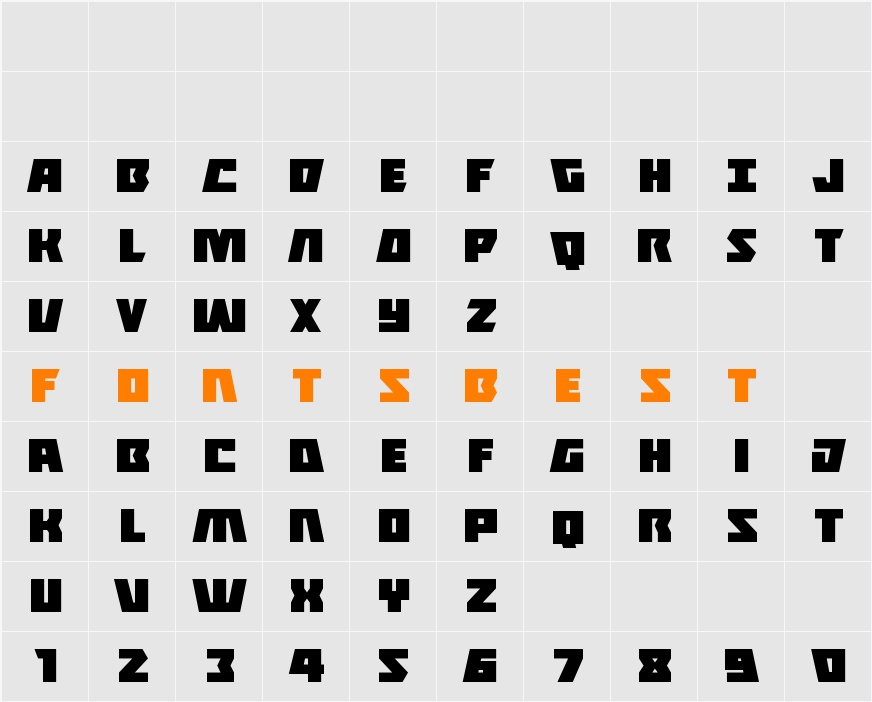 Halfshell Hero Expanded Character Map