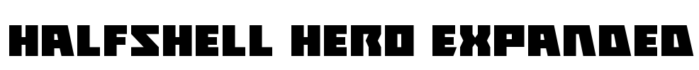 Halfshell Hero Expanded Font Image