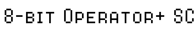8-bit Operator+ SC Font Image