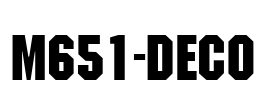 M651-Deco Font Image