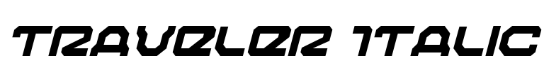 Traveler Italic Font Image