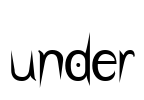 Under Font Image