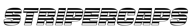 StriperCaps Font Image