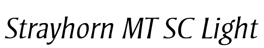 Strayhorn MT SC Light Font Image