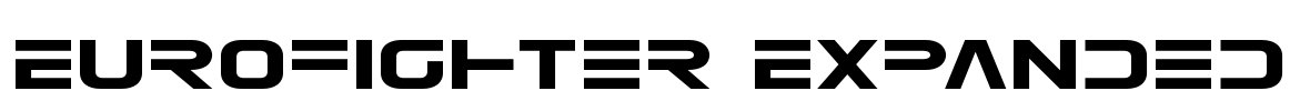 Eurofighter Expanded Font Image