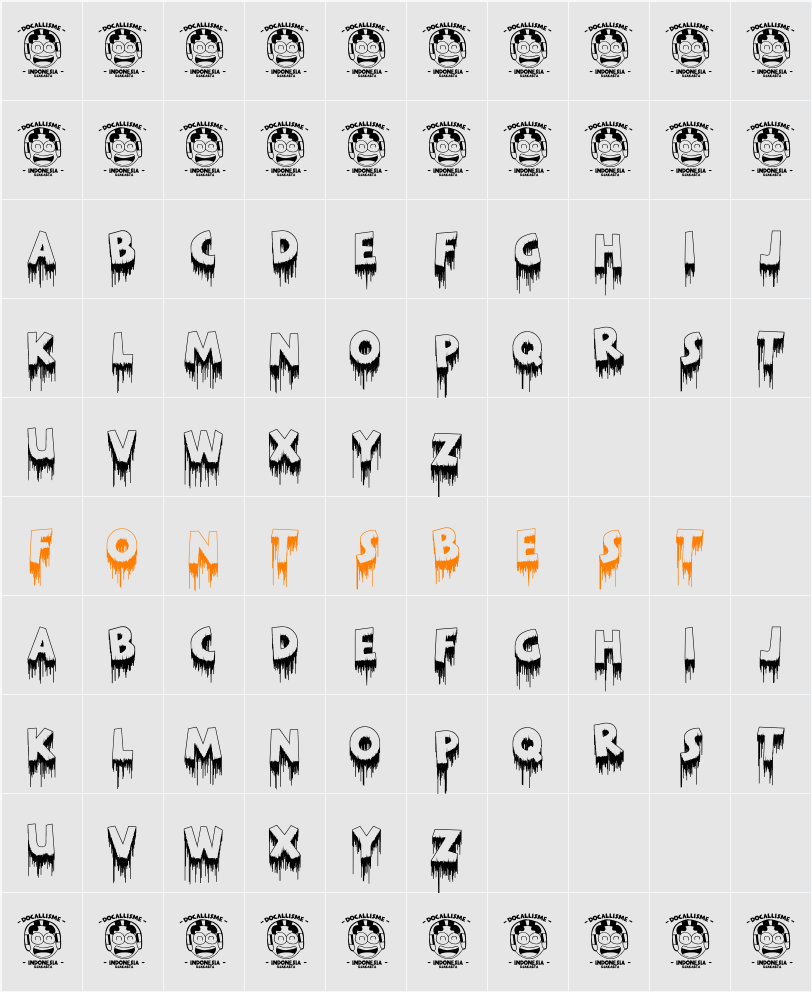 MERDEKA Character Map