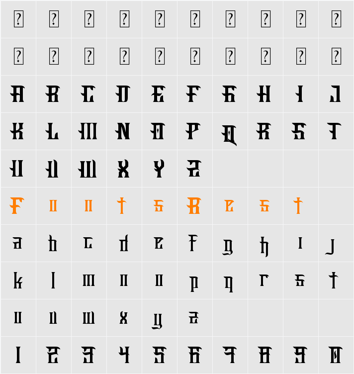 Fucking Hostile Character Map