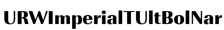 URWImperialTUltBolNar Font Image
