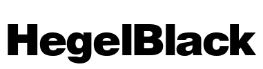 HegelBlack Font Image