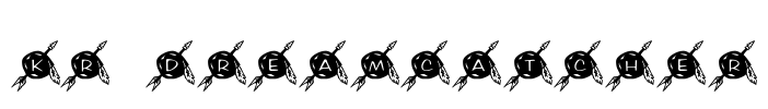 KR Dreamcatcher Font Image