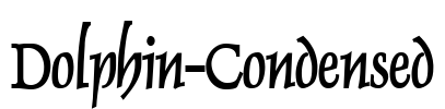 Dolphin-Condensed Font Image