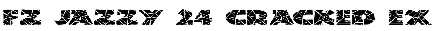 FZ JAZZY 24 CRACKED EX Font Image