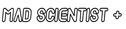 Mad scientist + Font Image