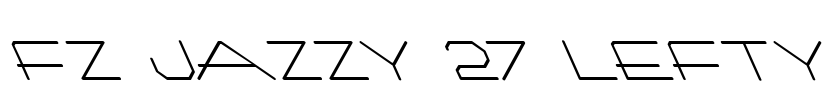 FZ JAZZY 27 LEFTY Font Image