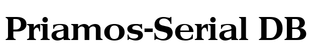 Priamos-Serial DB Font Image