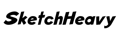 SketchHeavy Font Image