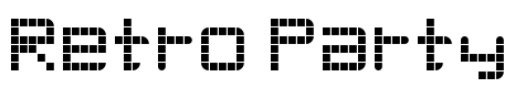 Retro Party Font Image