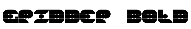 Gridder Bold Font Image