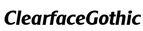 ClearfaceGothic