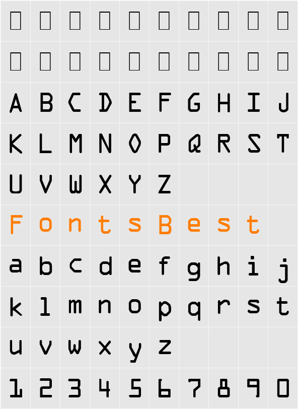 Optical C Character Map