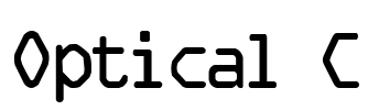 Optical C Font Image