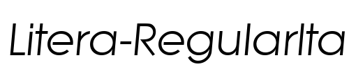 Litera-RegularIta Font Image