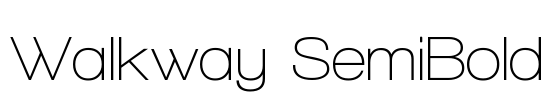 Walkway SemiBold Font Image