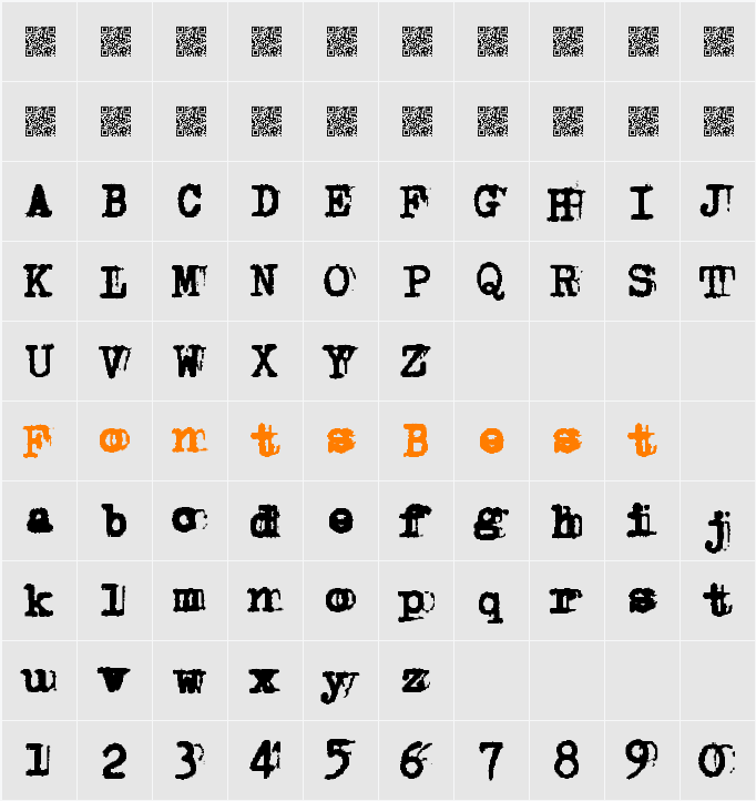 Double Studio Character Map