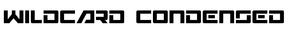 Wildcard Condensed Font Image
