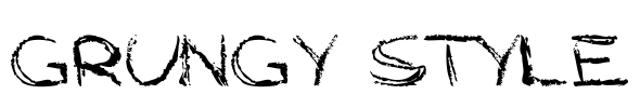 Grungy Style Font Image