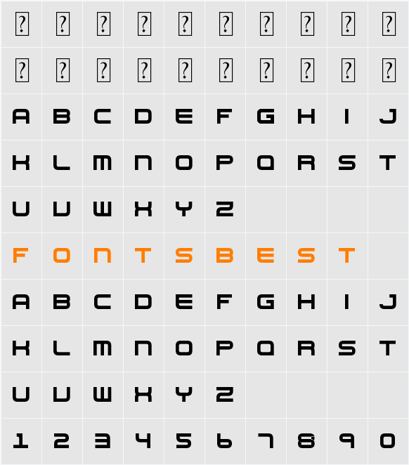 Nes Controller CAD Character Map